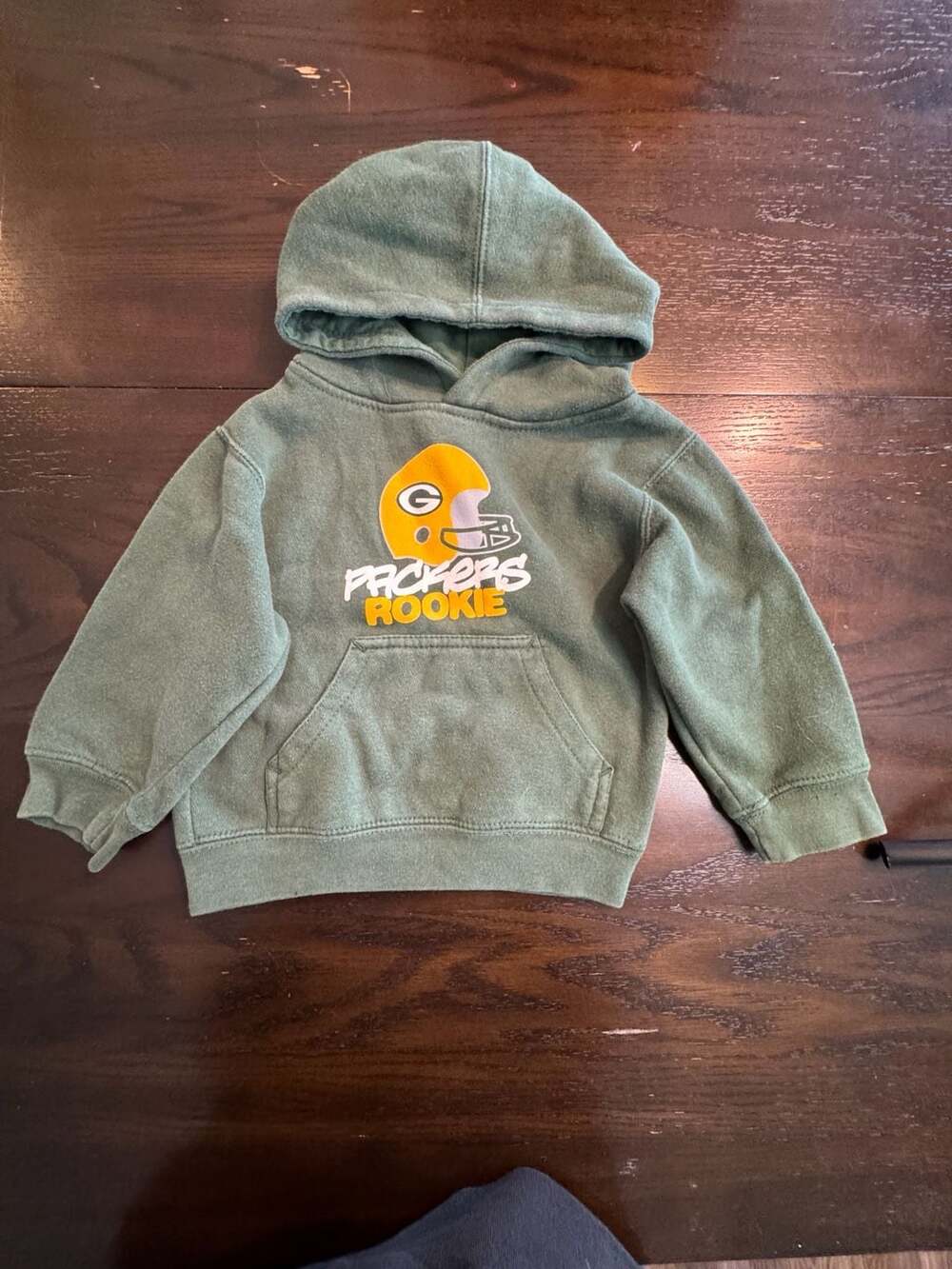 Nfl Team Apparel Green Bay Packers Rookie Hoodie Size 2T Green